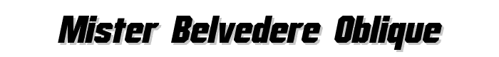 Mister Belvedere Oblique font